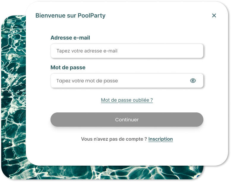 Écran de connexion