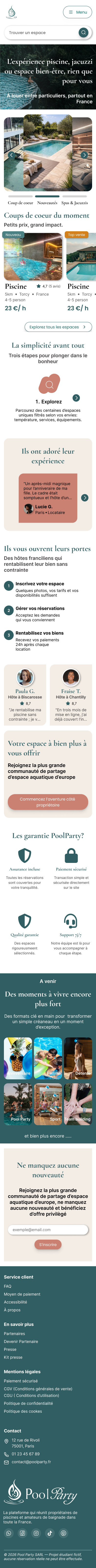 Page d'accueil — mobile